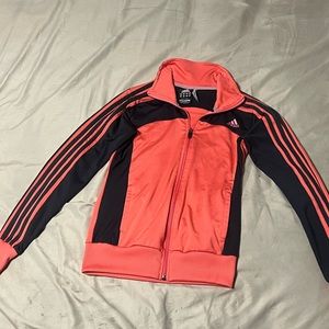 NWOT Adidas  Performance Essentials Women’s Peach & Black Jacket Size Medium
